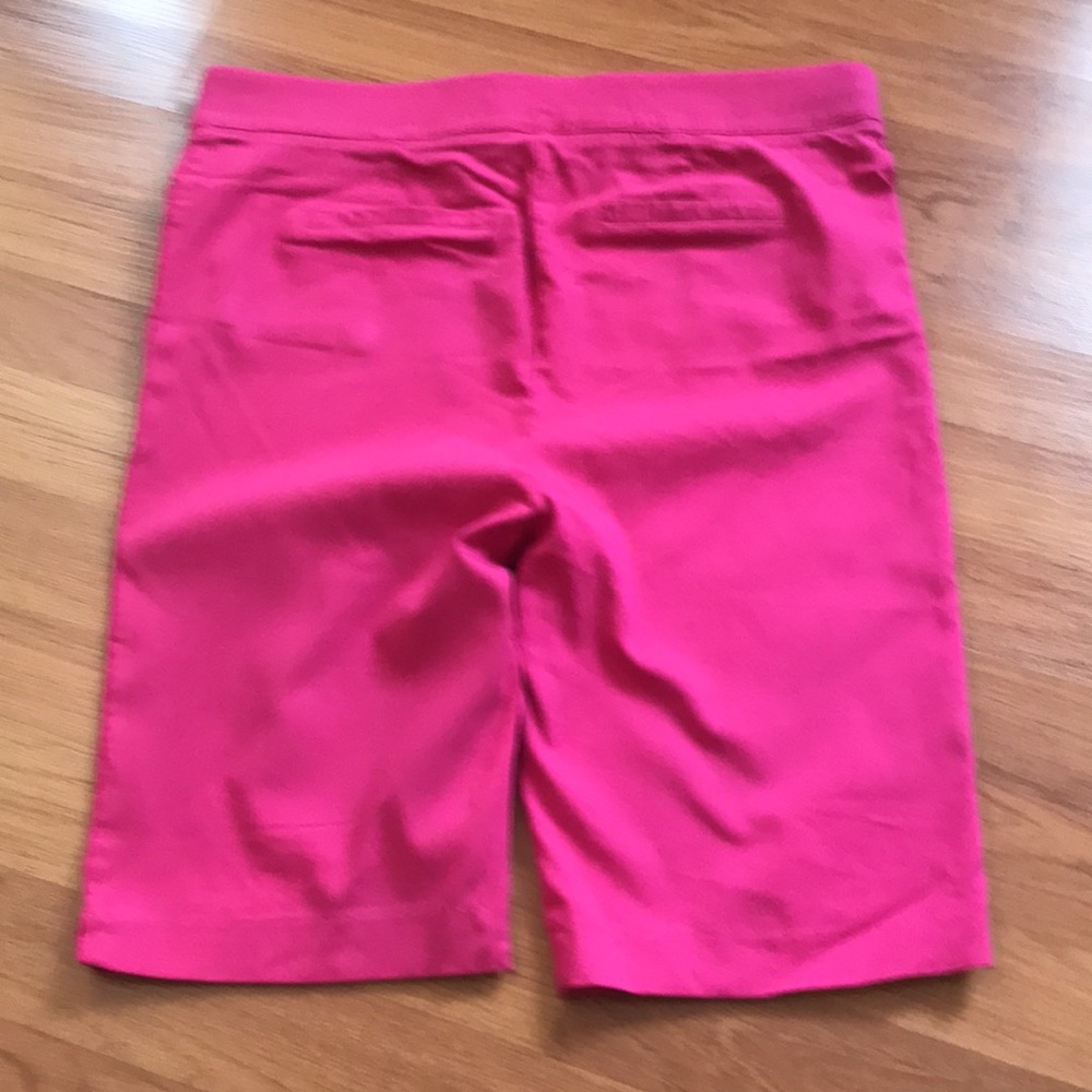 89th & Madison Women’s Pink Stretch Bermuda Shorts - Picture 3 of 5